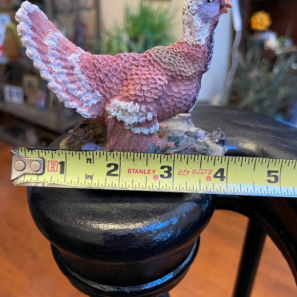 THANKSGIVING TURKEY FIGURE FIGURINE RESIN COLORFUL DECORATION 4” Vintage - Picture 4 of 14